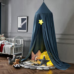 Whimsical Canopy | Kids' Bedroom Decor with Soft Fabric | Cozy Retreat for Play and Sleep 15