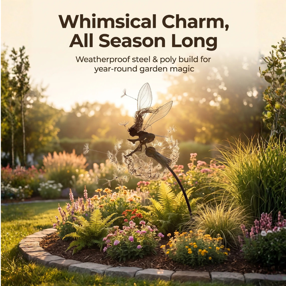 Whimsical Garden Decor | Fairy Garden Wind Spinner with Wind-Powered Motion | Charming Outdoor Accent for Enchanting Spaces 5