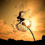 Whimsical Garden Stake | Dancing Wind Spinner with Durable Metal Stem | Enchanting Outdoor Accent for Magical Spaces 4