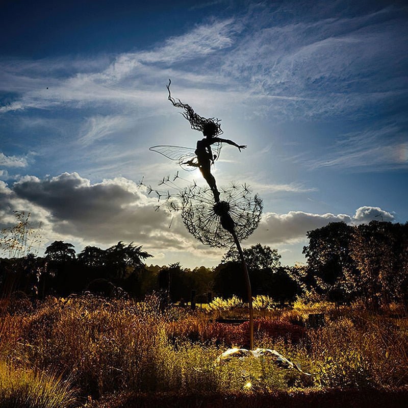 Whimsical Garden Stake | Dancing Wind Spinner with Durable Metal Stem | Enchanting Outdoor Accent for Magical Spaces 5
