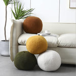 Whimsical Plush Ball Cushion with Soft Boucle Fabric | Cozy Decor for Living Spaces 1