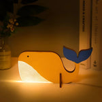Whimsy Wildlife | Wooden Animal Table Lamp with Soft LED Glow | Enchanting Night Light for Kids 3