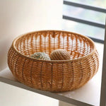 Wicker Storage Basket with Lid | Handcrafted Rattan Organizer for Home Essentials 4