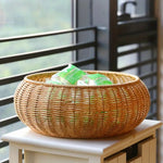 Wicker Storage Basket with Lid | Handcrafted Rattan Organizer for Home Essentials 7