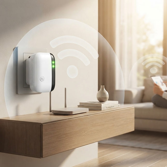 WiFi Extender Signal Booster for Home, Plug In WiFi Repeater for Router