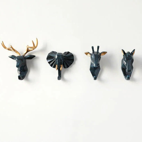 Wildlife Decor | Animal Head Wall Hook with Sturdy Resin Build | Unique Storage Solution for Home 5