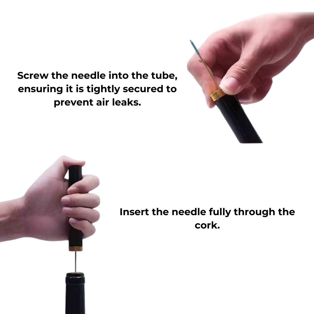 WineLuxe | Air Pressure Wine Opener with Ergonomic Design | Fast Cork Removal for Effortless Enjoyment 3