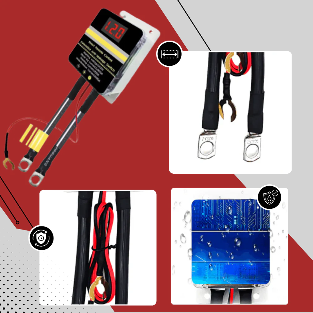 Wireless Battery Disconnect Switch | Remote Control & Compact Design for Vehicle Security 3