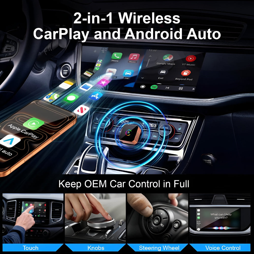 Wireless CarPlay Adapter | Compact USB Device with Automatic Reconnect | Seamless Connectivity for Enhanced Driving Experience 2