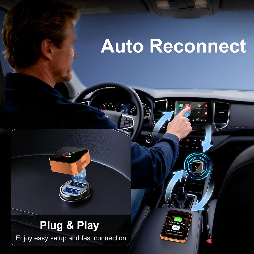 Wireless CarPlay Adapter | Compact USB Device with Automatic Reconnect | Seamless Connectivity for Enhanced Driving Experience 3