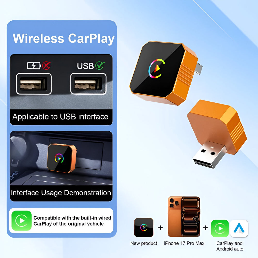 Wireless CarPlay Adapter | Compact USB Device with Automatic Reconnect | Seamless Connectivity for Enhanced Driving Experience 6
