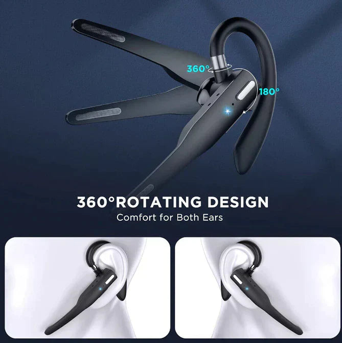Wireless Headset | Bluetooth 5.1 Noise Cancelling Headphones with Dual Mic | Ergonomic Design for Clear Calls 4