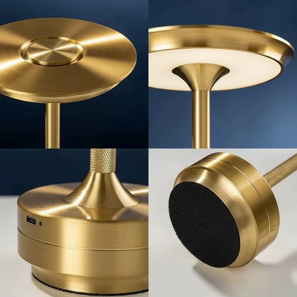 Wireless LED Table Lamp | Touch Control Dimming & Water-Resistant Design for Indoor and Outdoor Ambience 8