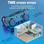 Wireless Portable Speaker | Bluetooth Connectivity with 24W Stereo Sound | Waterproof Design for Outdoor Enjoyment 1