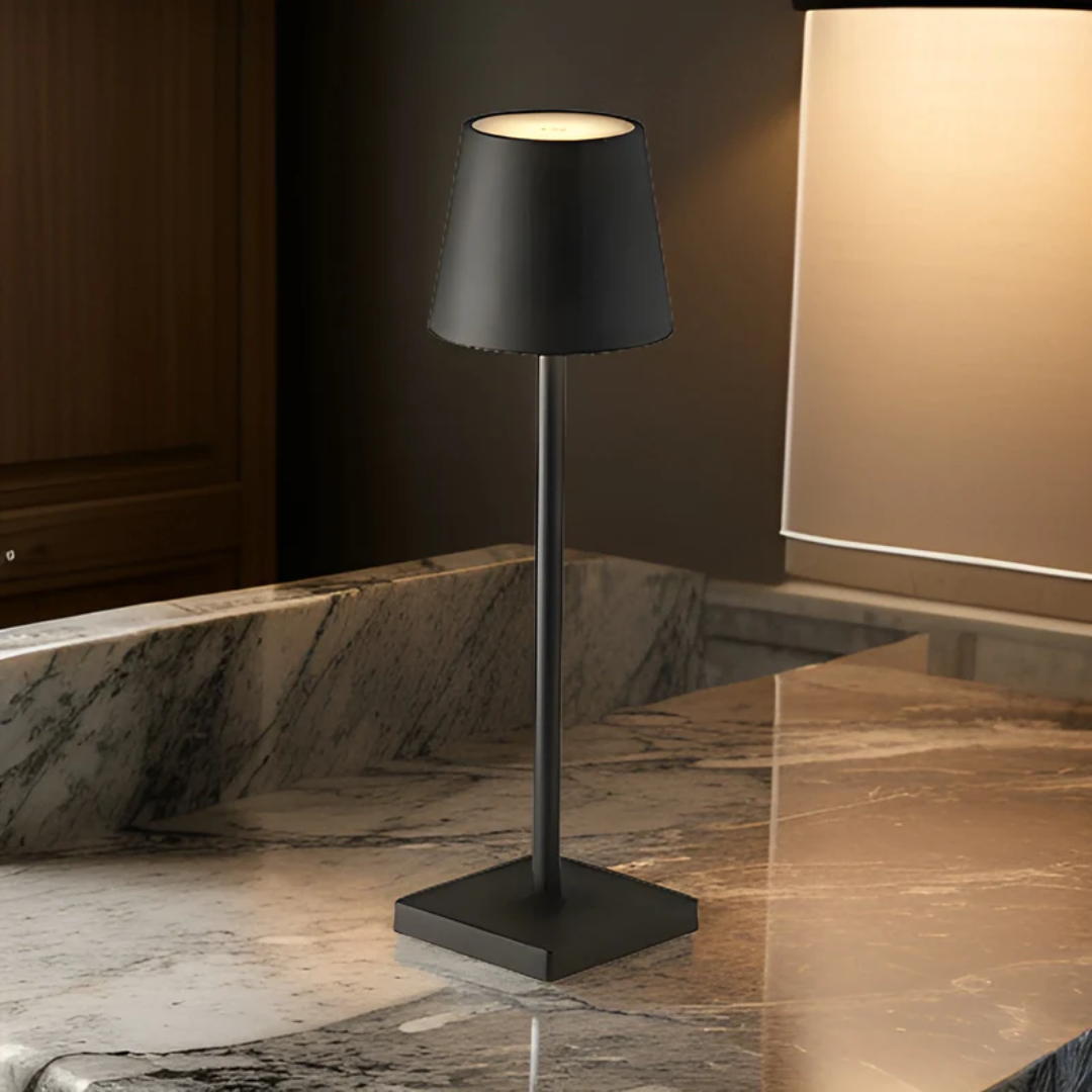 Wireless Rechargeable Table Lamp with Touch Control | Cordless Design for Indoor and Outdoor Stylish Lighting 0