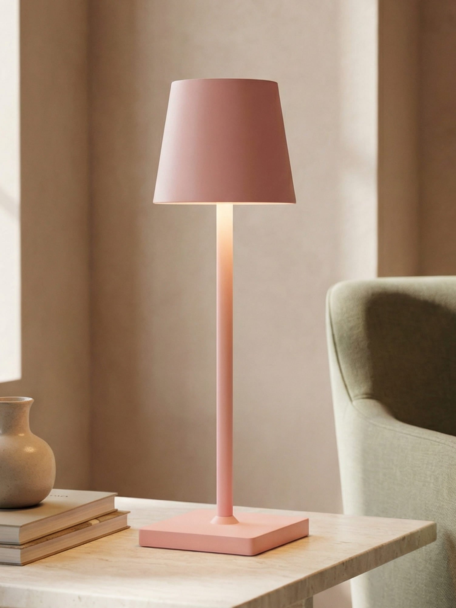 Wireless Rechargeable Table Lamp with Touch Control | Cordless Design for Indoor and Outdoor Stylish Lighting 2
