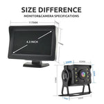Wireless Reverse Camera System | 4.3-Inch Display with Night Vision | 170-Degree Viewing Angle for Safe Parking 7