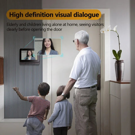Wireless Video Doorbell with Intercom & HD Night Vision | 4.3 IPS Display for Enhanced Security 2