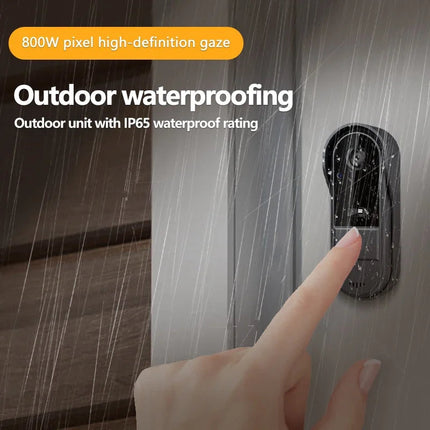 Wireless Video Doorbell with Intercom & HD Night Vision | 4.3 IPS Display for Enhanced Security 3