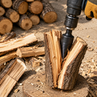 Firewood Splitting Tool, Screw Log Splitter Drill Bit and Wood Splitter Drill Bit, Log Splitting Cone for Hardwood Logs