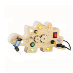 Wooden Busy Board with Tactile Controls | Sensory Activity Board for Fine Motor Skill Development 10