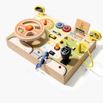 Wooden Busy Board with Tactile Controls | Sensory Activity Board for Fine Motor Skill Development 13