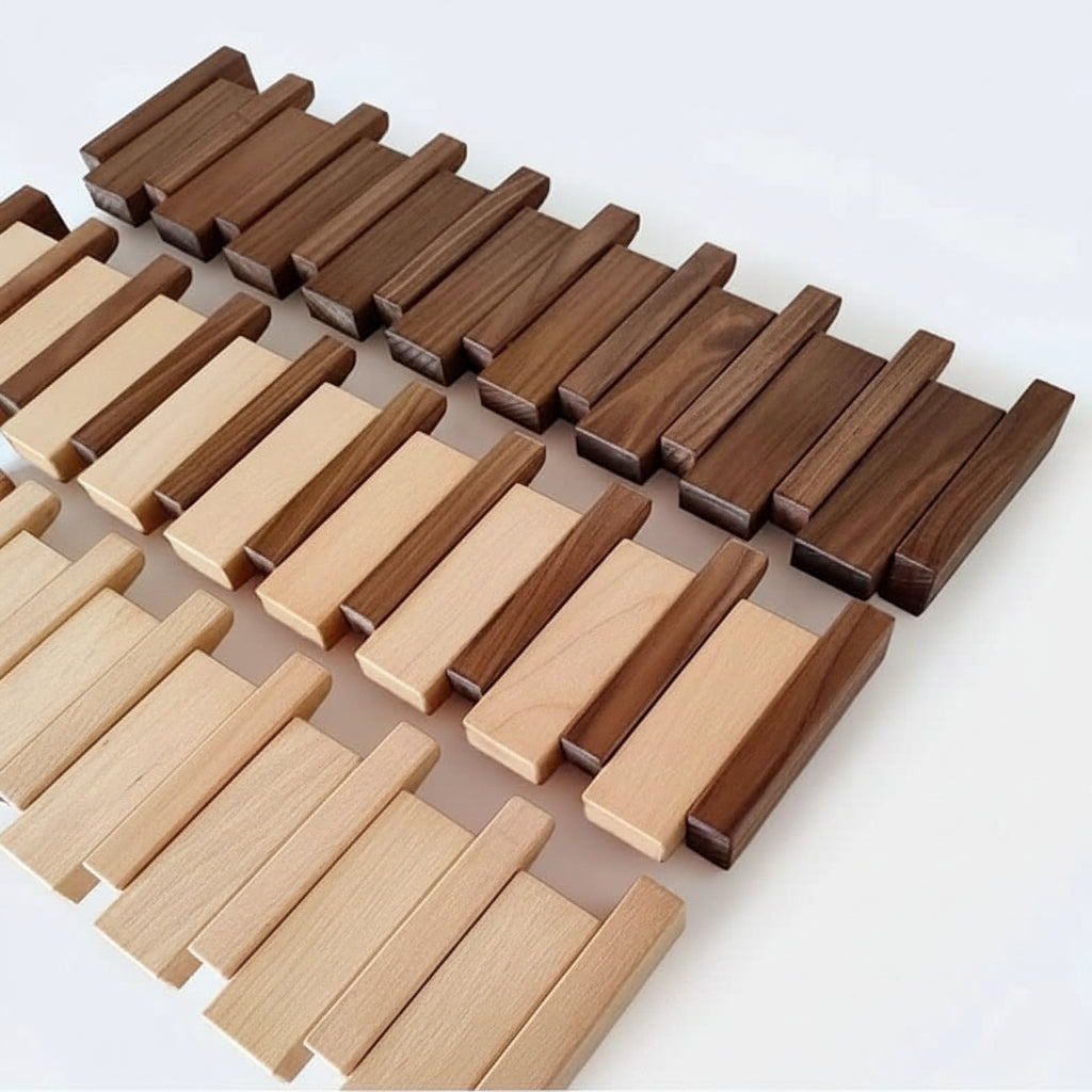 Wooden Wall Hook Rack with Foldable Hooks | Stylish Key Holder for Home Organization 5