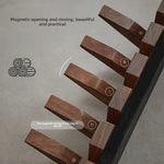 Wooden Wall Hooks with Foldable Piano Key Design | Stylish Storage Solution for Coats and Accessories 5