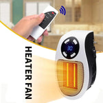 Tuzwa Portable Space Heater – Electric Room Heater with Tip-Over Protection, Overheat Shutoff, Flame-Retardant Housing & Plug-In Design