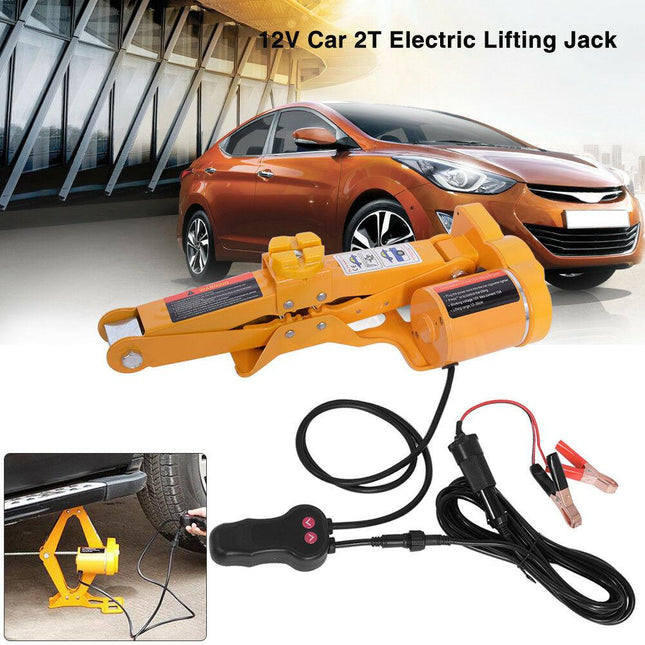 Electric Car Lifting Jack, 12V Tire Change Jack with 2 Ton Capacity