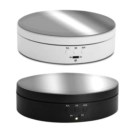 Rotating Display Stand, Motorized Display Rack for Product Photography, 360 Jewelry Display Stand, USB Turntable