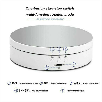 Rotating Display Stand, Motorized Display Rack for Product Photography