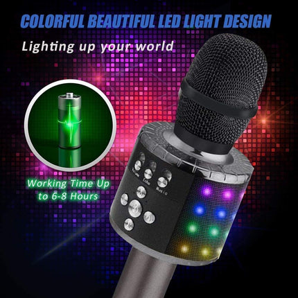Karaoke Microphone with LED Lights – image 7