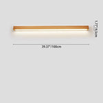 ZenithWood | Elegant Modern Solid Wood LED Wall Sconce Light 6