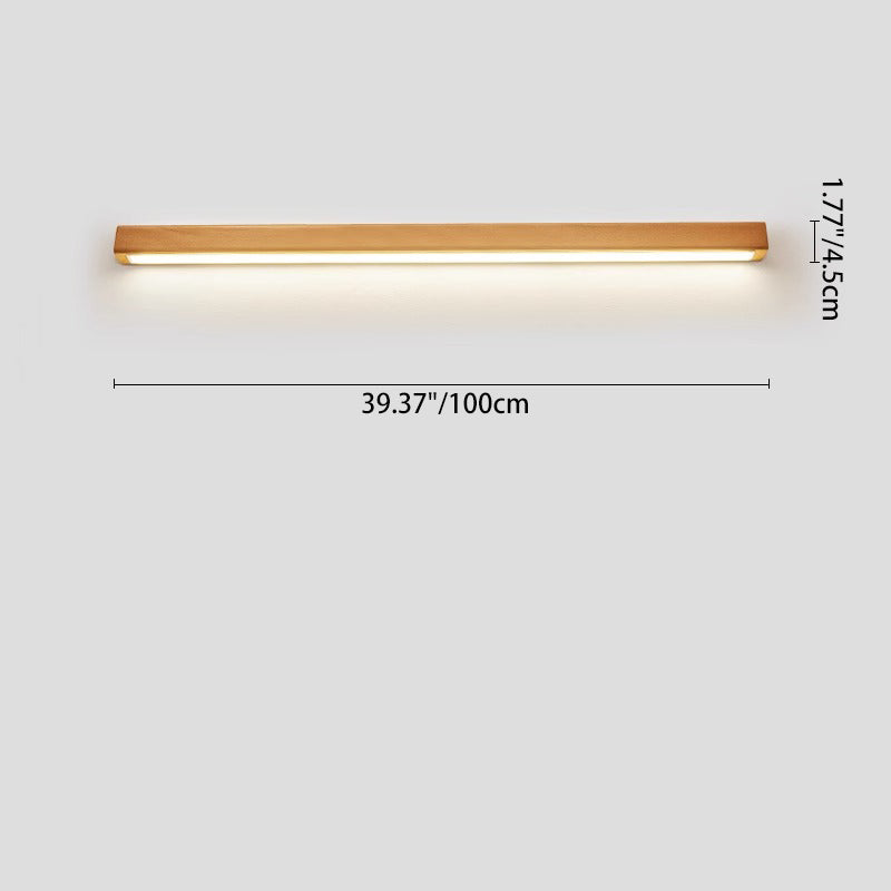 ZenithWood | Elegant Modern Solid Wood LED Wall Sconce Light 6