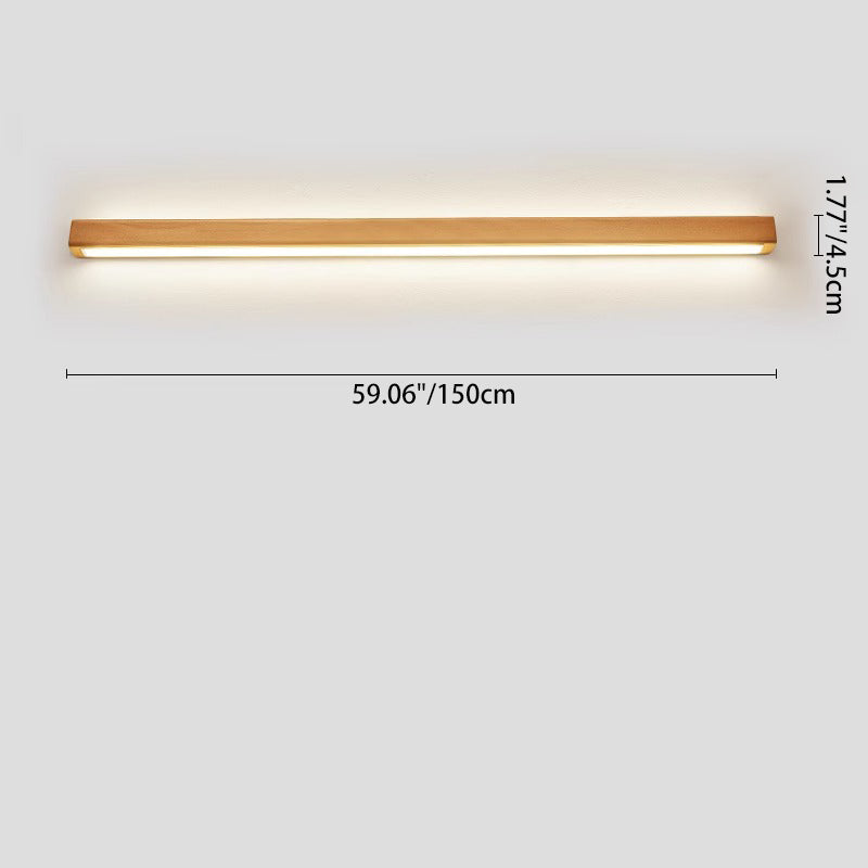 ZenithWood | Elegant Modern Solid Wood LED Wall Sconce Light 7