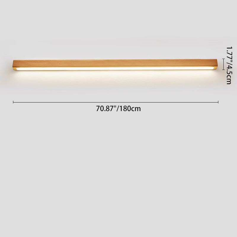 ZenithWood | Elegant Modern Solid Wood LED Wall Sconce Light 8