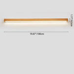 ZenithWood | Elegant Modern Solid Wood LED Wall Sconce Light 8
