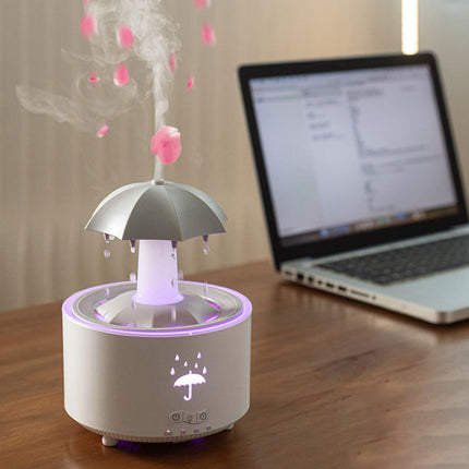 Cool Mist Humidifier with Rain Sounds, Essential Oil Diffuser Humidifier
