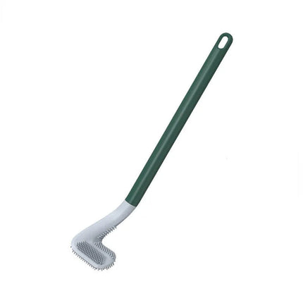 Silicone Toilet Brush and Holder Set, Wall Mounted Toilet Bowl Brush No Drill
