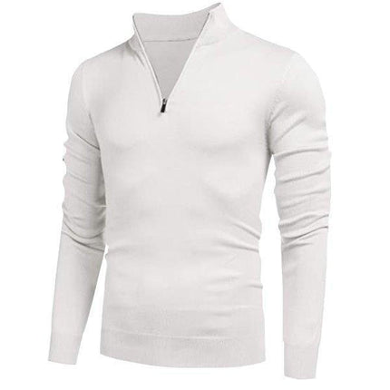 Fall Sweater with Zipper Collar, Zip Sweater S to 5XL – image 5