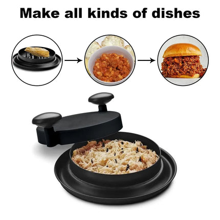 2 Piece Meat Shredder with Plastic Teeth, Chicken Shredder Tool with Handles – image 5