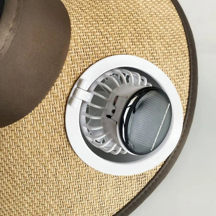 Sun Hat with Fan, Wide Brim Cooling Hat with Solar Powered Fan – image 6