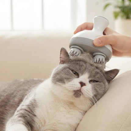 Dog Massager and Cat Massager with Silicone Brush, Dog Grooming Tool and Cat Grooming Tool for Shedding