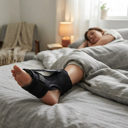 Night Splints for Plantar Fasciitis, Adjustable Foot Brace for Sleeping, Breathable Night Splint for Heel and Arch Pain