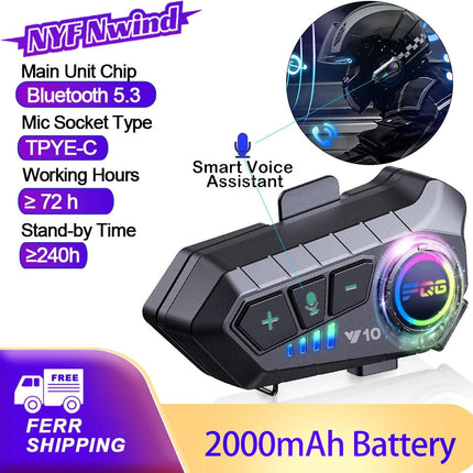 Waterproof Bluetooth for Motorcycle Helmet, Motorcycle Helmet Speakers for Calls