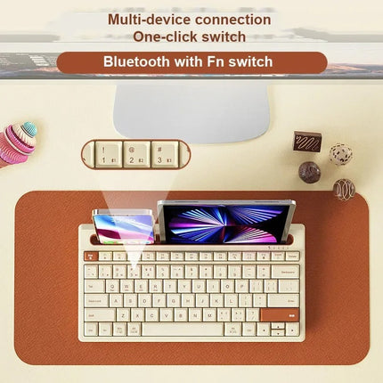 iPad Keyboard with Stand, Slim Bluetooth Keyboard for iPad and Phone
