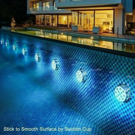 Underwater Pool Lights with Timer, 16 Color Bathtub Lights for Aquariums and Vases