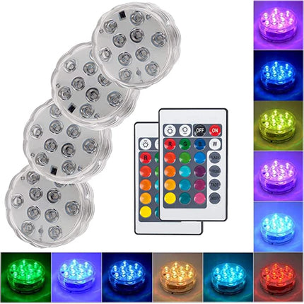 Underwater Pool Lights with Timer, 16 Color Bathtub Lights for Aquariums and Vases – image 9