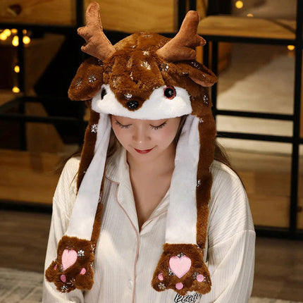 Plush Holiday Hat with Thick Lining, Christmas Hat for Women and Men in Party Styles – image 5